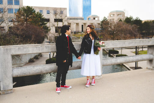 Photo taken on the Indy Canal Walk by Summerly Photography. Elope Indy! Marry Me In Indy LLC